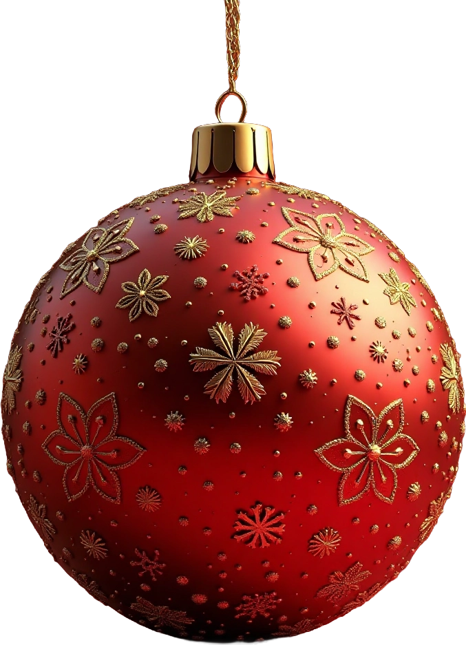 Festive Red Ornament